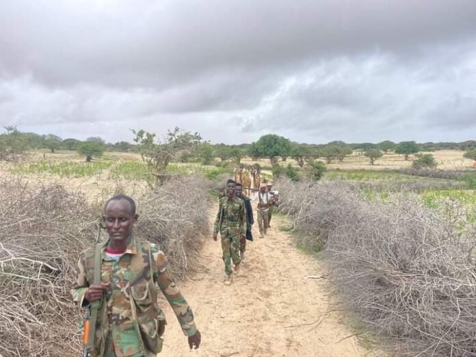 Military officers seen during security operation earlier this month.