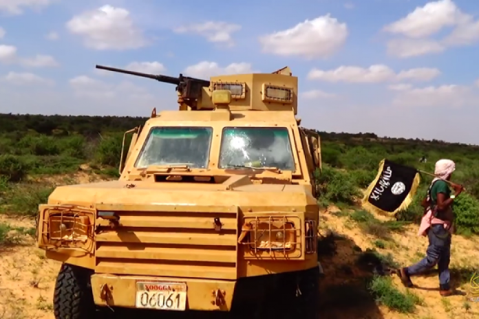 Al-Shabaab captures Turkish-donated light armoured vehicle from the Gorgor forces in central Somalia.