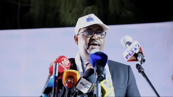 During the Thursday campaign speech, President Deni asserted his candidacy for the 2024 Puntland State presidency.