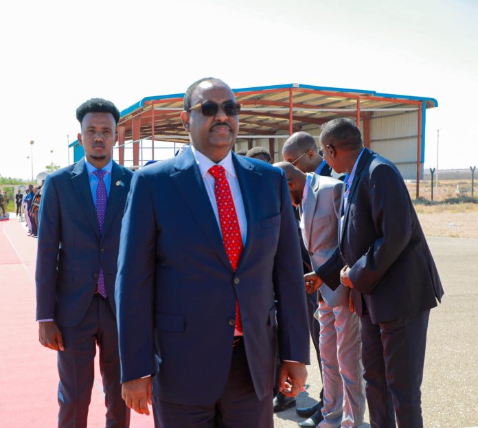 Puntland president Said Abdullahi Deni inaugurated in Garowe, the capital of Puntland, on Thursday, January 25, 2024. | PHOTO/ OFFICIAL.