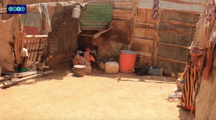 Jiingada IDP camp where gunmen gang raped a 13-year-old girl on Saturday.