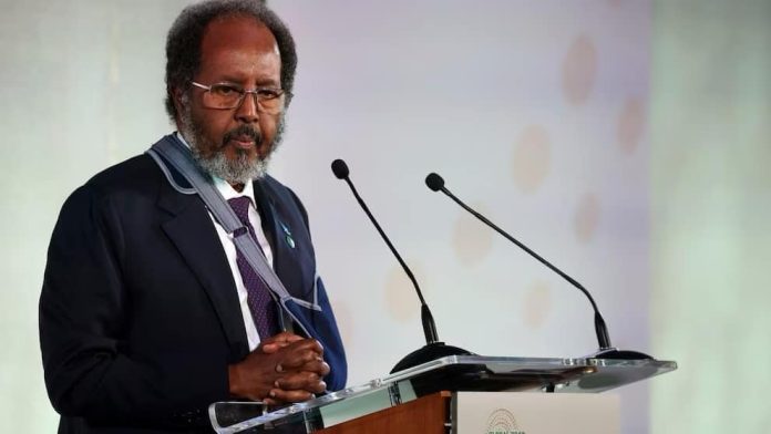 Somali president, Hassan Sheikh Mohamud.