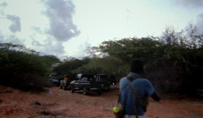 Militants storm a base housing Somali security forces outside the capital, Mogadishu, on Saturday March 23, 2024.