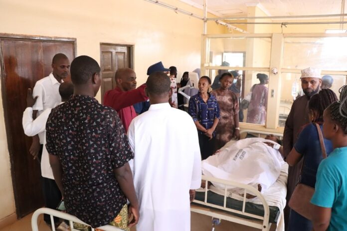 Mandera County officials visit victims of Monday's terror attack in Mandera.