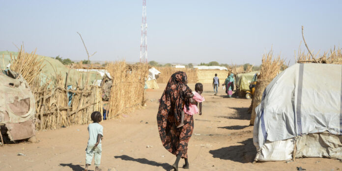 Adré informal settlement in Chad. Around 700,000 people have fled to Chad, escaping horrific violence in Sudan since the start of the war. Photo: Karl Schembri/NRC