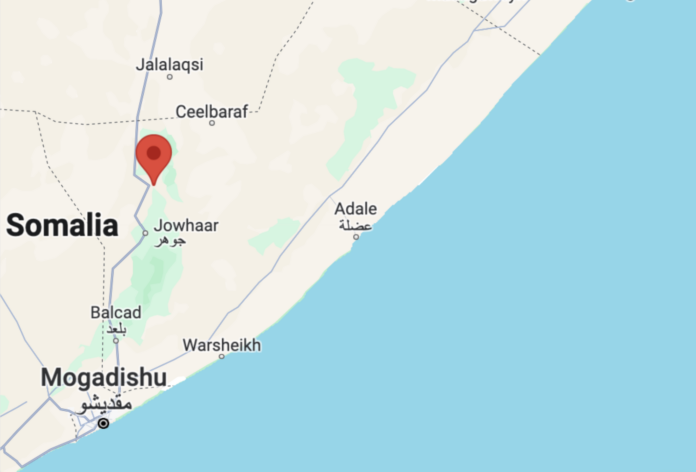 MAP: Mahaday district in the Middle Shabelle region.