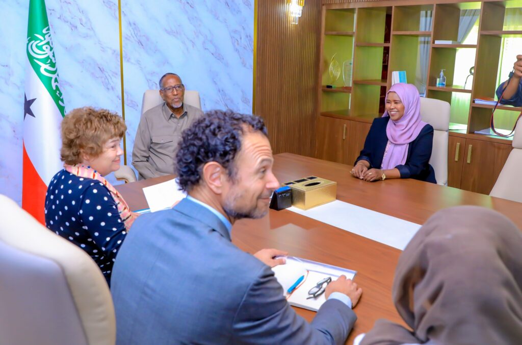 While in Hargeisa, the UN Special Representative for Somalia met President Muse Bihi Abdi and members of his cabinet. | PHOTO/ OFFICIAL.