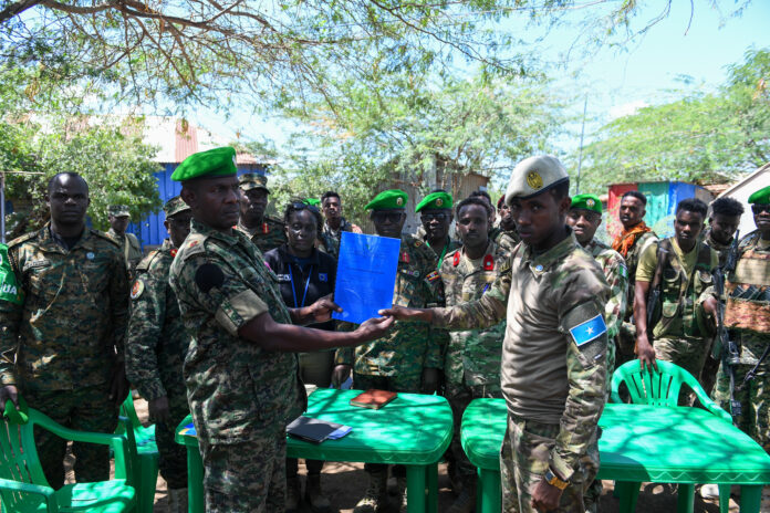 Ciidanka Uganda ee ATMIS ayaa banneeyay saldhigga Bariire.