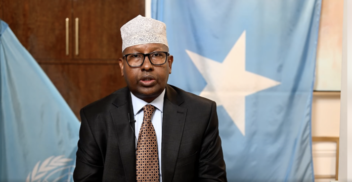 Somali Minister of Foreign Affairs, Minister Ahmed Fiqi.