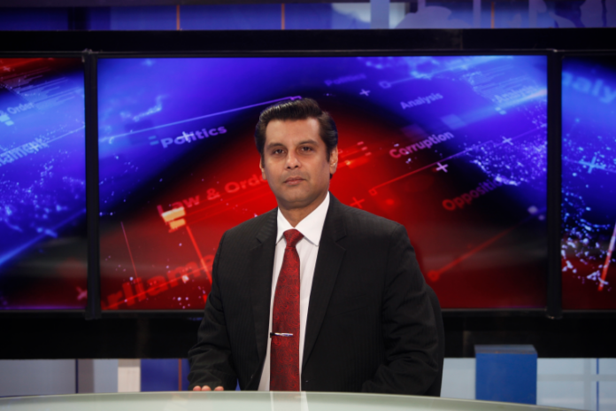 Pakistani journalist Arshad Sharif is pictured prior to recording an episode of his talk show at a studio in Islamabad, Pakistan, on December 15, 2016. A Kenyan court on July 8, 2024, ruled that the 2022 death of the Pakistani journalist by police in Nairobi was unlawful and unconstitutional. (Photo: AP).