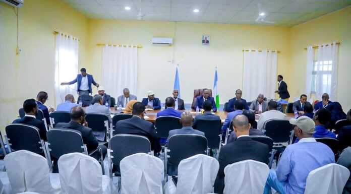 Shirka Golaha Wasiirada Puntland oo todobaadkan lagu qabtay magaalada Gaalkacyo.