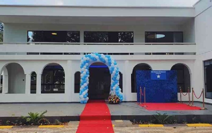 A Kenyan construction company is pushing to auction the Somali Embassy in Nairobi (pictured) due to an unpaid debt.