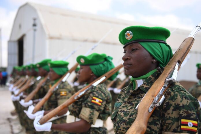 Ugandan soldiers in Somalia.