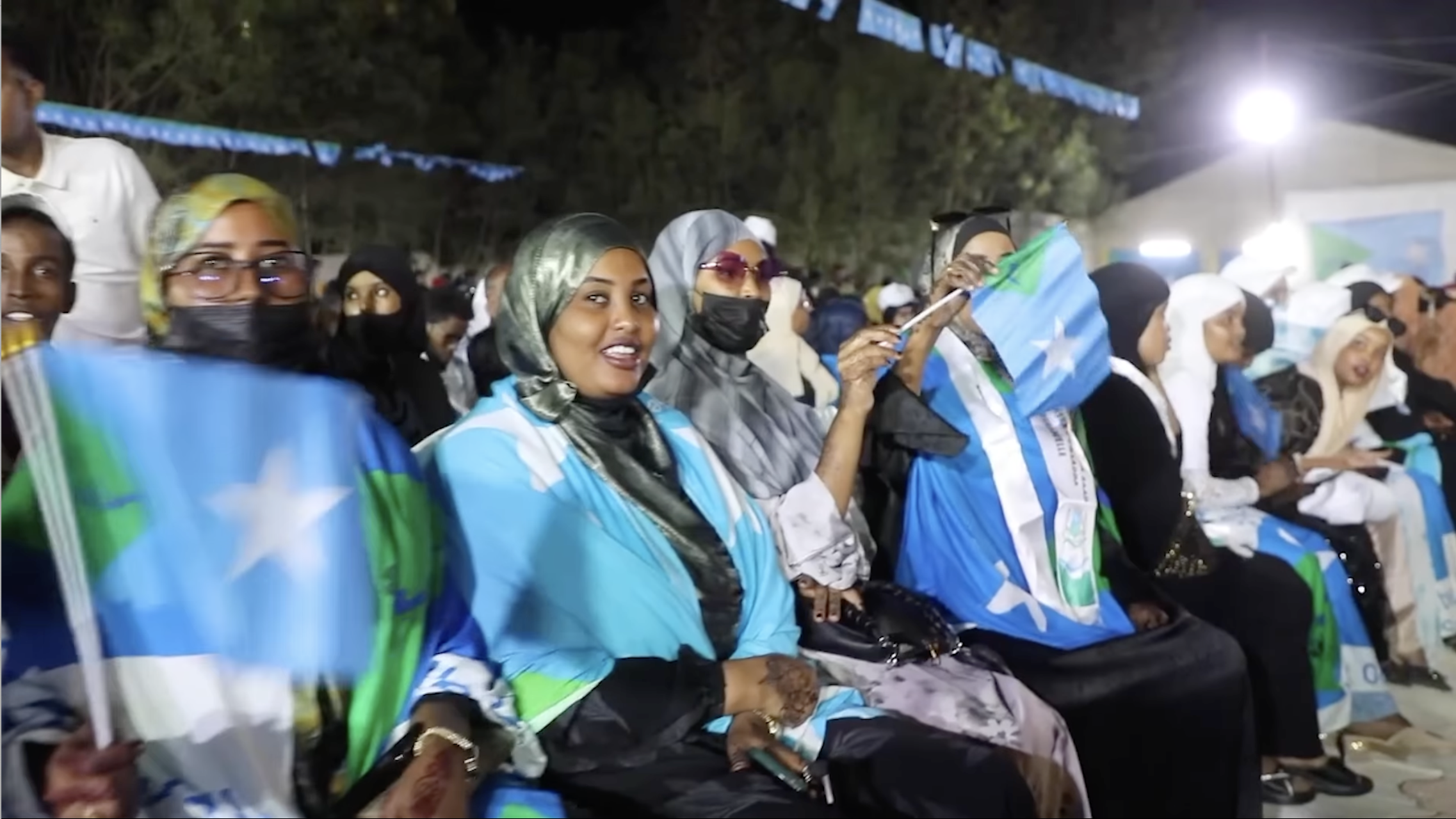 The Saturday night celebration was an extravagant affair, featuring musicians, politicians, social media influencers, and invited guests from Mogadishu.