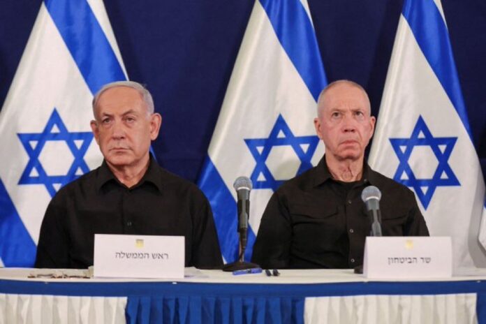 Israeli Prime Minister Benjamin Netanyahu and Defense Minister Yoav Gallant.