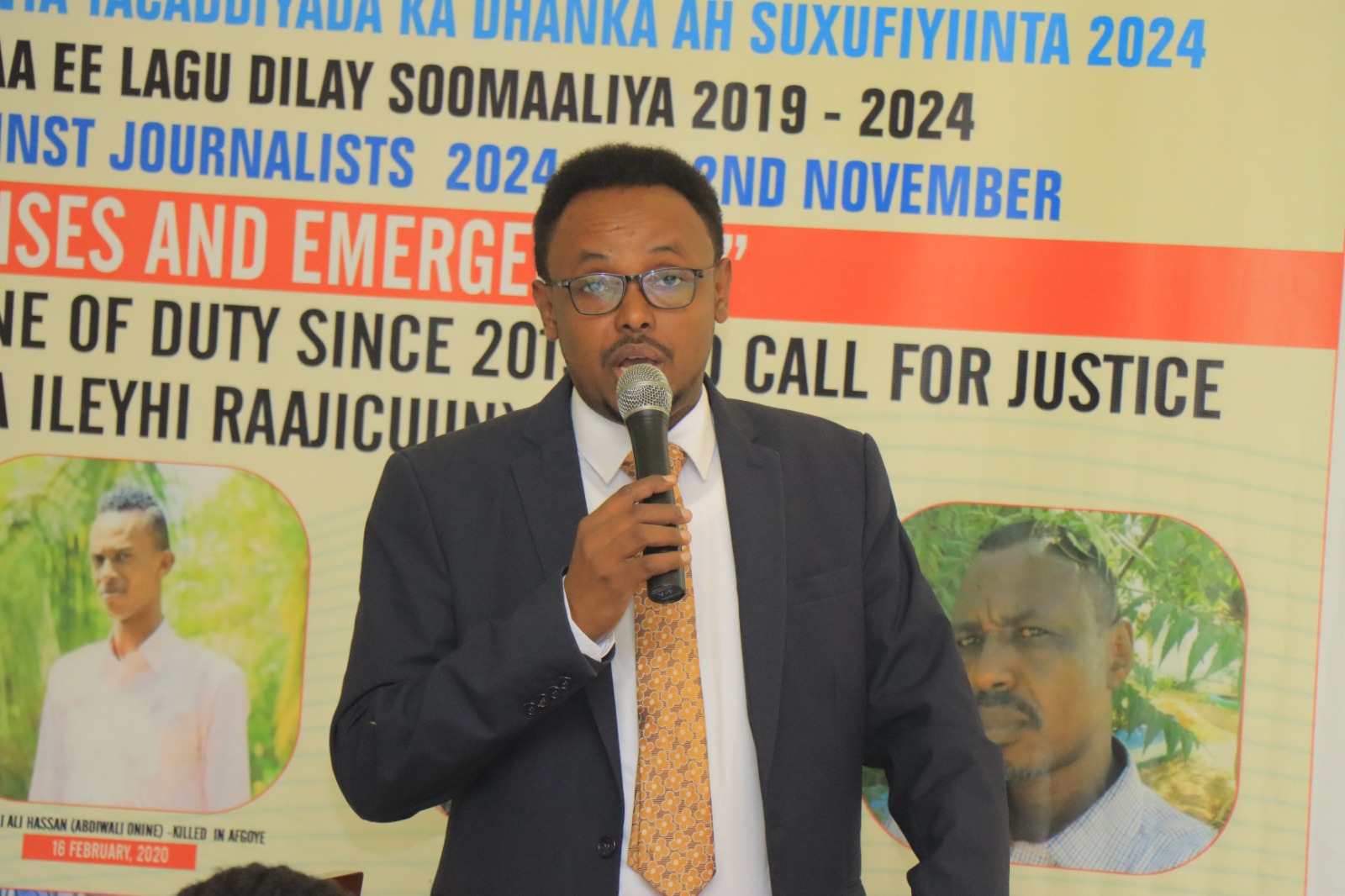 Hassan Abdirahman, a Galmudug-based journalist and media training director for the region's Ministry of Information. 