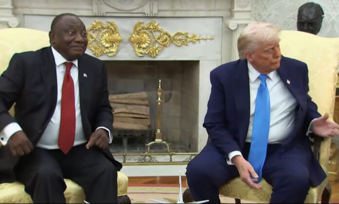 Kulankaasi oo dhexmaray Madaxweynaha Koonfur Afrika, Cyril Ramaphosa, iyo Madaxweynaha Mareykanka, Donald Trump, isla markaana horey loo saadaalinayay inuu noqon doono mid kulul ayaa hadal heyn noqday.