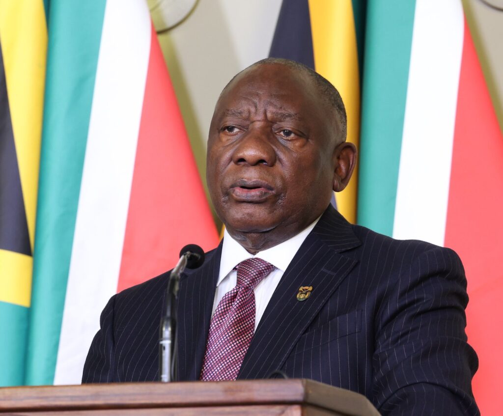 Madaxweynaha dalka Koonfur Afrika, Cyril Ramaphosa. 