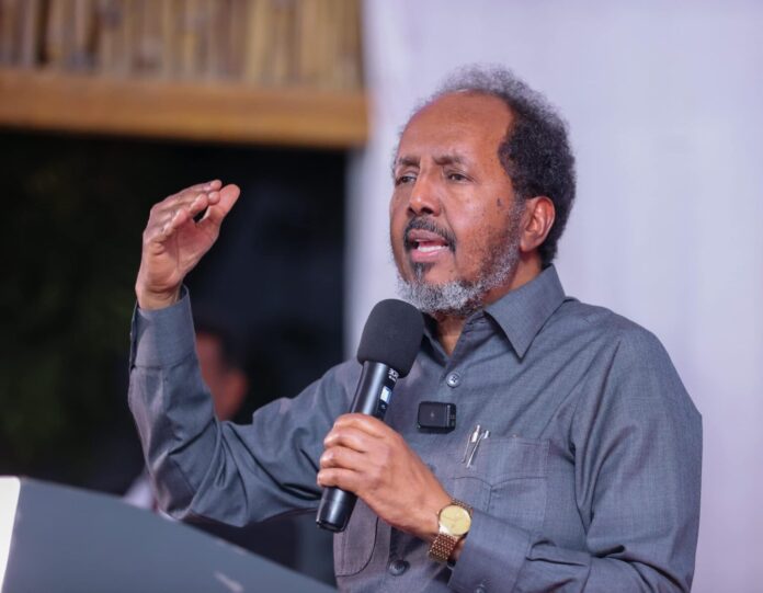 MW Xasan Sheekh Maxamuud oo Dhuusamareeb ku wajahan