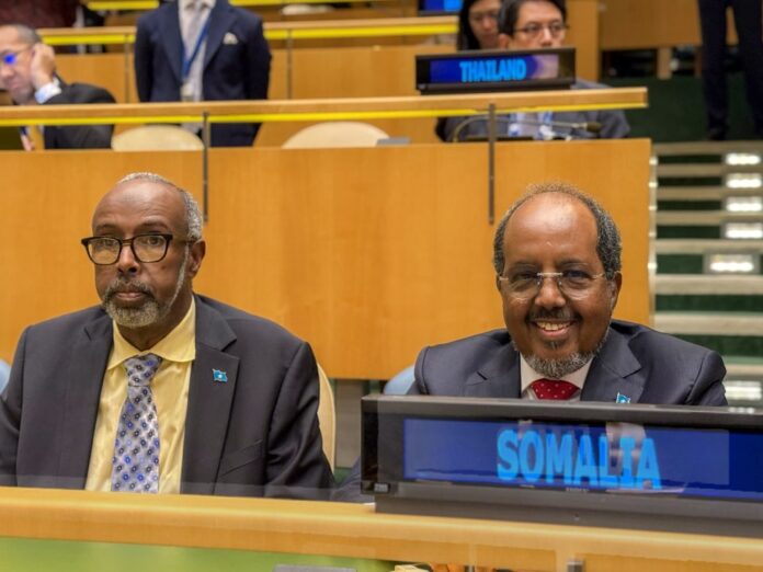 Madaxweynaha Soomaaliya oo bogaadiyay Dalalka aqoonsaday Falastiin