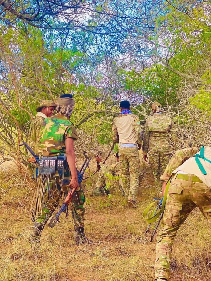 Ciidamada Nabad Sugida Jubbaland oo howlgalo ka dhan ah Al-Shabaab ka sameeyay deegaanka Raaskambooni