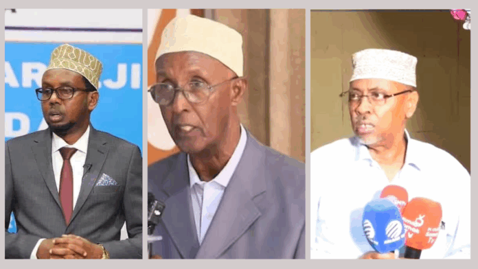 Cumar Cali Rooble, Cali Xaaji Iimaan iyo Cabduqaadir Bullaale oo lagu xiray Muqdisho ka dib markii ay dhaliileen dowladda.