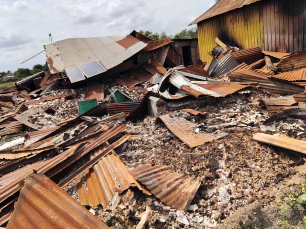 Burburka guryo ku yaalla degmada Bariire. | Sawirka October 2025.