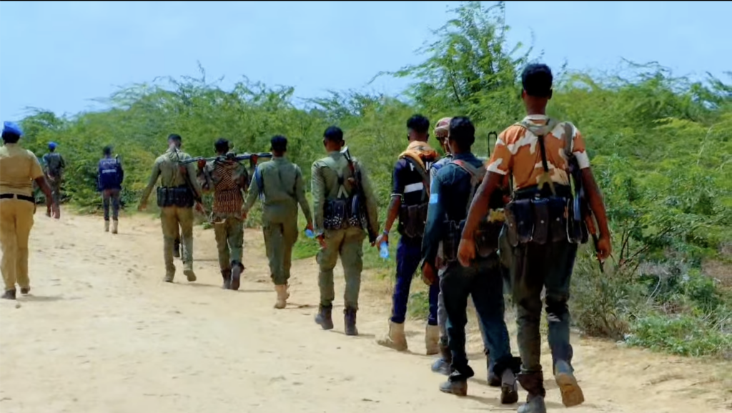 Afgooye waxaa ku sugan ciidan ka tirsan kuwa dowladda.