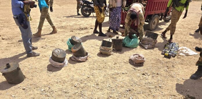 Ciidamada amaanka oo gacanta ku dhigay qaraxyo culus oo loo soo waday Muqdisho