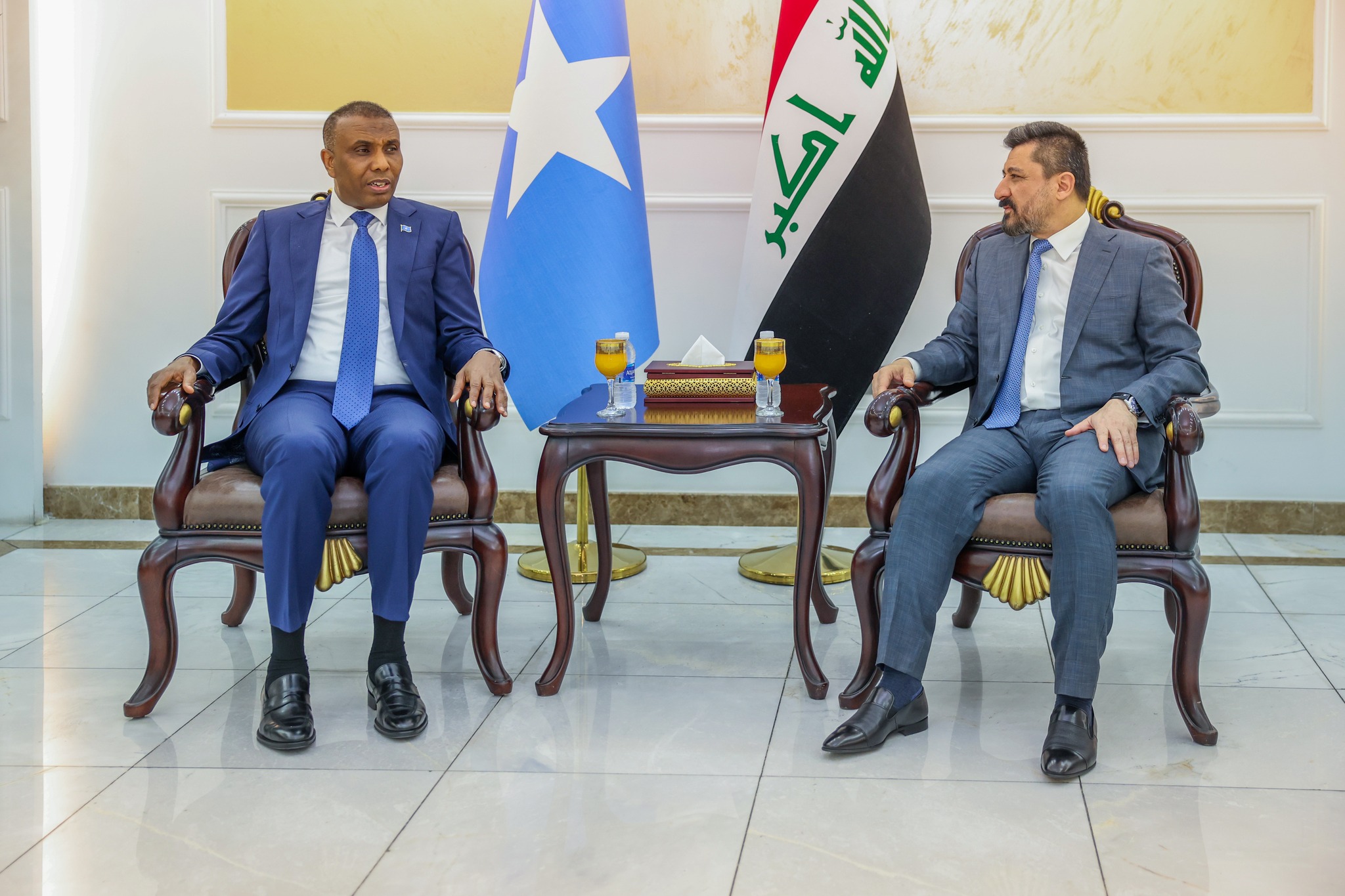 Bishii July 2024 ay wafdi uu hoggaaminayey Ra'isul Wasaare Xamsa Cabdi Barre u dirtay dalka Iraq.