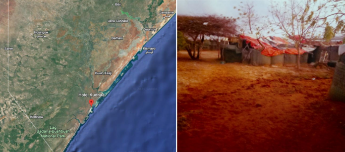 Kudhaa waxay qiyaastii 130km u jirtaa magaalada Kismaayo, ee xarunta Jubaland.