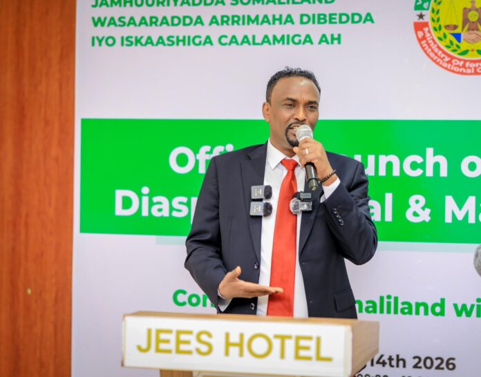 Cabdiraxmaan Daahir Aadan oo ah Wasiirka Arrimaha Dibadda Somaliland.