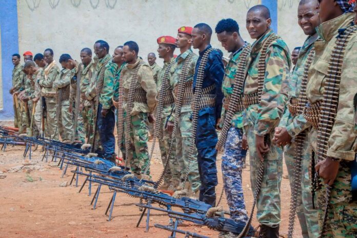Maleeshiyaadkan oo ka soo jeeda beesha Eelaay ayaa hore uga qeyb qaatay duullaankii ay dowladda federaalka ku qaaday magaalada Baydhabo.