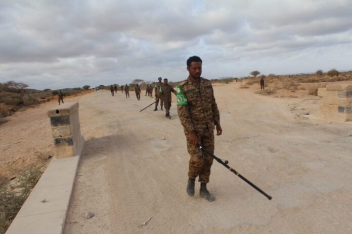 Ciidanka AUSSOM oo howlgal miino-baaris ah ka sameeyay waddada isku xirta Baladweyne iyo Ceelgaal